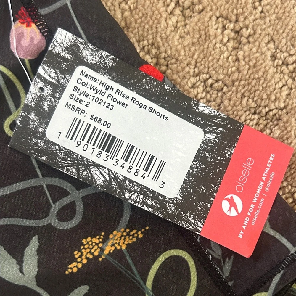 Oiselle High Rise Roga Shorts - Picture 2 of 4